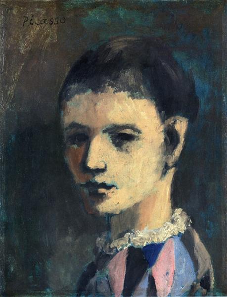 Pablo Picasso Classical Oil Paintings Harlequinesque Personage